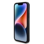 Guess GUHCP15MP4TDSCPK Black Hardcase Crossbody 4G Metal Logo iPhone 15 Plus Tok