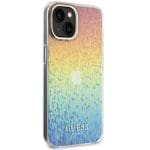 Guess GUHCP15SHDECMI Rainbow Hardcase IML Faceted Mirror Disco Iridescent iPhone 15 Tok