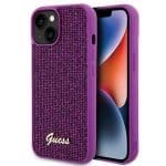 Guess GUHCP15SPMSDGSF Fuschia Hardcase Disco Metal Script iPhone 15 Tok