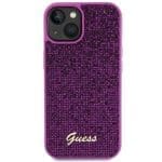 Guess GUHCP15SPMSDGSF Fuschia Hardcase Disco Metal Script iPhone 15 Tok