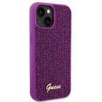 Guess GUHCP15SPMSDGSF Fuschia Hardcase Disco Metal Script iPhone 15 Tok