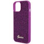 Guess GUHCP15SPMSDGSF Fuschia Hardcase Disco Metal Script iPhone 15 Tok