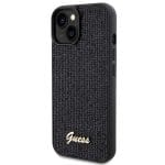 Guess GUHCP15SPMSDGSK Black Hardcase Disco Metal Script iPhone 15 Tok