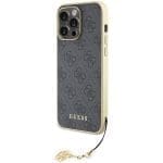 Guess GUHCP15XGF4GGR Grey Hardcase 4G Charms Collection iPhone 15 Pro Max Tok