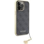 Guess GUHCP15XGF4GGR Grey Hardcase 4G Charms Collection iPhone 15 Pro Max Tok