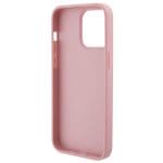 Guess GUHCP15XP4EPMP Pink Hardcase Leather 4G Stamped iPhone 15 Pro Max Tok