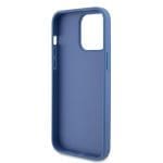 Guess GUHCP15XP4TDPB Blue Hardcase Leather 4G Triangle Strass iPhone 15 Pro Max Tok