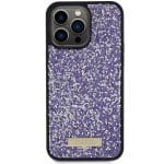 Guess GUHCP15XPFGSBSP Purple Hardcase Rhinestone Metal Logo iPhone 15 Pro Max Tok