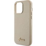 Guess GUHCP15XPGMCSD Light Gold Hardcase Glitter Glossy Script iPhone 15 Pro Max Tok