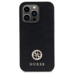 Guess GUHCP15XPS4DGPK Black Hardcase Strass Metal Logo iPhone 15 Pro Max Tok