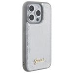 Guess GUHCP15XPSFDGSS Silver Hardcase Sequin Script Metal iPhone 15 Pro Max Tok