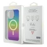 Guess GUHMP15LHITSK Rainbow Hardcase IML Iridescent MagSafe iPhone 15 Pro Tok
