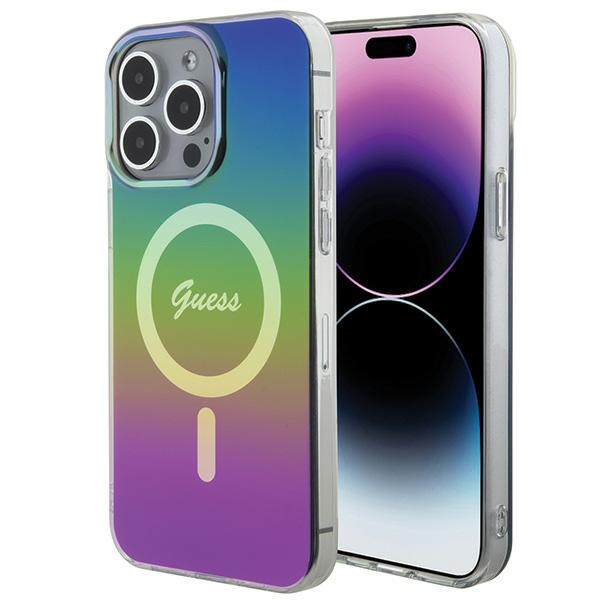 Guess GUHMP15LHITSK Rainbow Hardcase IML Iridescent MagSafe iPhone 15 Pro Tok