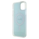 Guess GUHMP15MHITSQ Turquoise Hardcase IML Iridescent MagSafe iPhone 15 Plus Tok