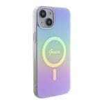 Guess GUHMP15SHITSU Purple Hardcase IML Iridescent MagSafe iPhone 15 Tok