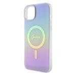Guess GUHMP15SHITSU Purple Hardcase IML Iridescent MagSafe iPhone 15 Tok