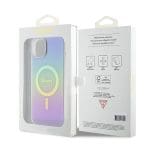 Guess GUHMP15SHITSU Purple Hardcase IML Iridescent MagSafe iPhone 15 Tok