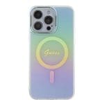 Guess GUHMP15XHITSQ Turquoise Hardcase IML Iridescent MagSafe iPhone 15 Pro Max Tok