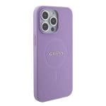 Guess GUHMP15XPSAHMCU Purple Hardcase Saffiano MagSafe iPhone 15 Pro Max Tok