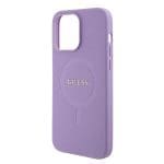 Guess GUHMP15XPSAHMCU Purple Hardcase Saffiano MagSafe iPhone 15 Pro Max Tok