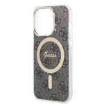 Guess IML 4G MagSafe Black iPhone 15 Pro Tok