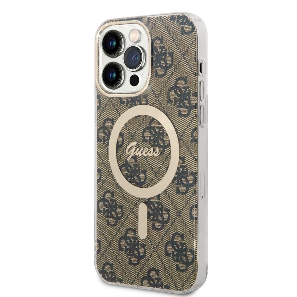 Guess IML 4G MagSafe Brown iPhone 15 Pro Max Tok