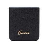 Guess PC/TPU Glitter Flakes Metal Logo Black Samsung Galaxy Z Flip 5 Tok