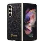 Guess PC/TPU Glitter Flakes Metal Logo Black Samsung Galaxy Z Fold 5 Tok