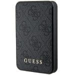 Guess Powerbank 15W GUPB5LP4GEGK 5000mAh Black 4G Leather Metal Logo