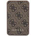 Guess Powerbank 15W GUPB5LP4GEGW 5000mAh Brown 4G Leather Metal Logo