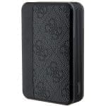 Guess Powerbank 18W GUPB10DP4GEGK 10000mAh Black 4G Leather Metal Logo