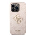 Guess PU 4G Metal Logo Pink iPhone 15 Pro Tok