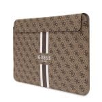 Guess PU 4G Printed Stripes Computer Sleeve 13/14" Brown