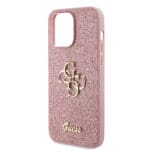 Guess PU Fixed Glitter 4G Metal Logo Pink iPhone 15 Pro Max Tok