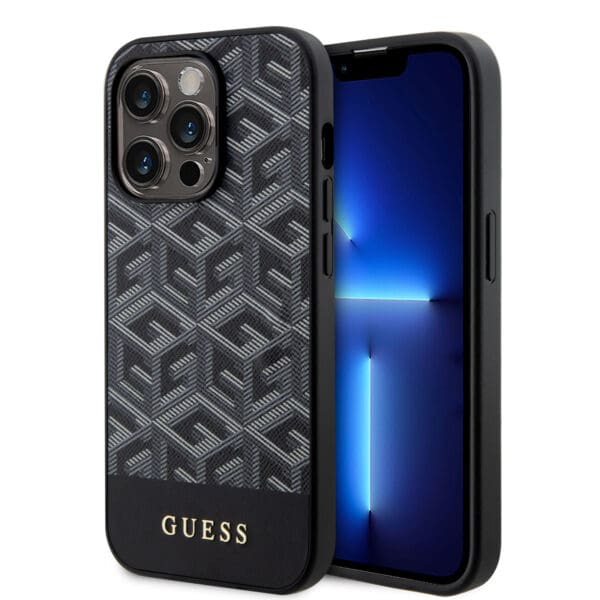 Guess PU G Cube MagSafe Black iPhone 15 Pro Max Tok