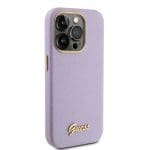 Guess PU Glitter Full Wrapped Lilac iPhone 15 Pro Tok