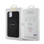 Guess PU Saffiano MagSafe Black iPhone 15 Plus Tok