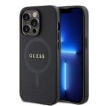 Guess PU Saffiano MagSafe Black iPhone 15 Pro Max Tok