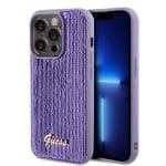 Guess Sequin Script Logo Purple iPhone 14 Pro Tok