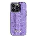 Guess Sequin Script Logo Purple iPhone 15 Pro Max Tok
