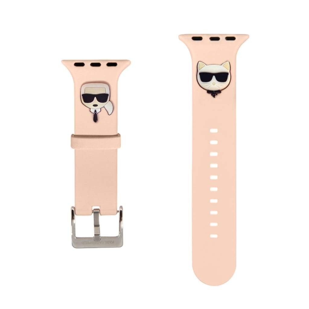Karl Lagerfeld Karl and Choupette Apple Watch SE/11/10/9/8/7/6/5/4/3/Ultra 1/2/3 (44/45/46/49mm) Pink
