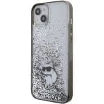 Karl Lagerfeld KLHCP15MLKCNSK Transparent Hardcase Liquid Glitter Choupette iPhone 15 Plus Tok