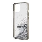 Karl Lagerfeld KLHCP15SLKCNSK Transparent Hardcase Liquid Glitter Choupette iPhone 15 Tok