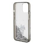Karl Lagerfeld KLHCP15SLKCNSK Transparent Hardcase Liquid Glitter Choupette iPhone 15 Tok
