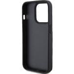 Karl Lagerfeld KLHCP15XSAKCNSCK Black Hardcase Saffiano Cardslots and Stand Monogram Choupette iPhone 15 Pro Max Tok