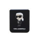 Karl Lagerfeld KLHCZF5SNIKBCK Hardcase Black Silicone Ikonik Samsung Galaxy Z Flip 5 Tok