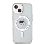 Karl Lagerfeld KLHMP15SHFCCNOT Transparent Hardcase IML Choupette MagSafe iPhone 15 Tok