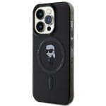 Karl Lagerfeld KLHMP15XHFCKNOK Black Hardcase IML Ikonik MagSafe iPhone 15 Pro Max Tok