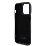 Karl Lagerfeld Rhinestone Plate Metal Logo Black iPhone 15 Pro Max Tok