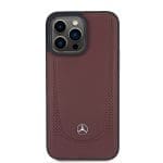 Mercedes MEHCP15LARMRE Red Hardcase Leather Urban Bengale iPhone 15 Pro Tok